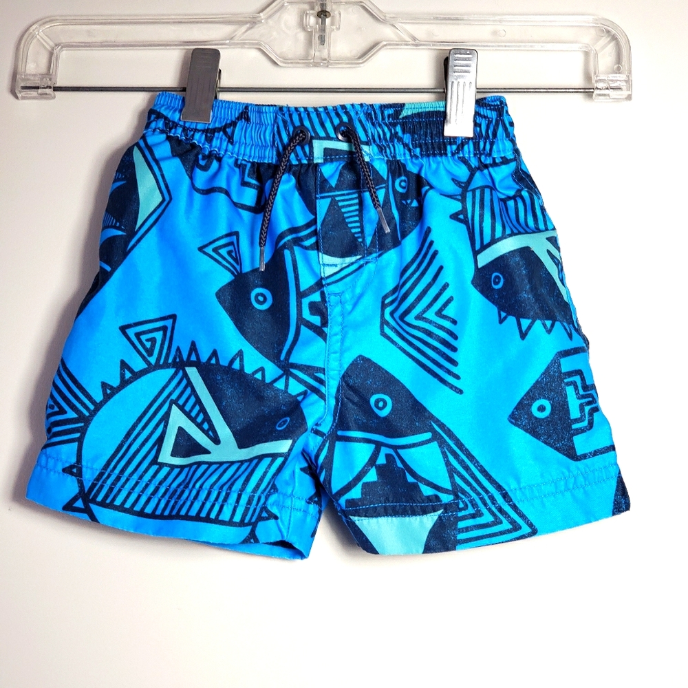Tea Collection Graphic Fish Swim Trunks